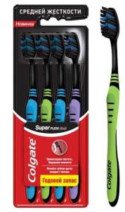 Зубная щетка Colgate Super Flexi Black №4